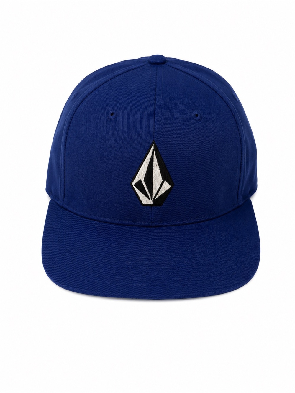 Volcom Royal Blue Snapback Hat with Black & White Logo